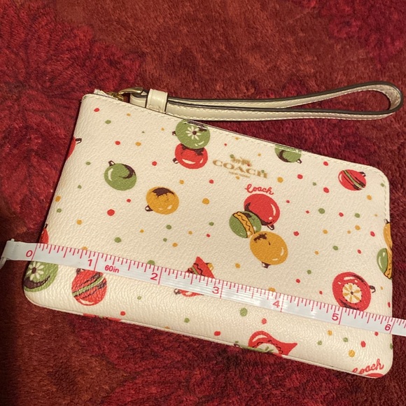 Coach Ornament Zip Corner Wristlet - Picture 6 of 8